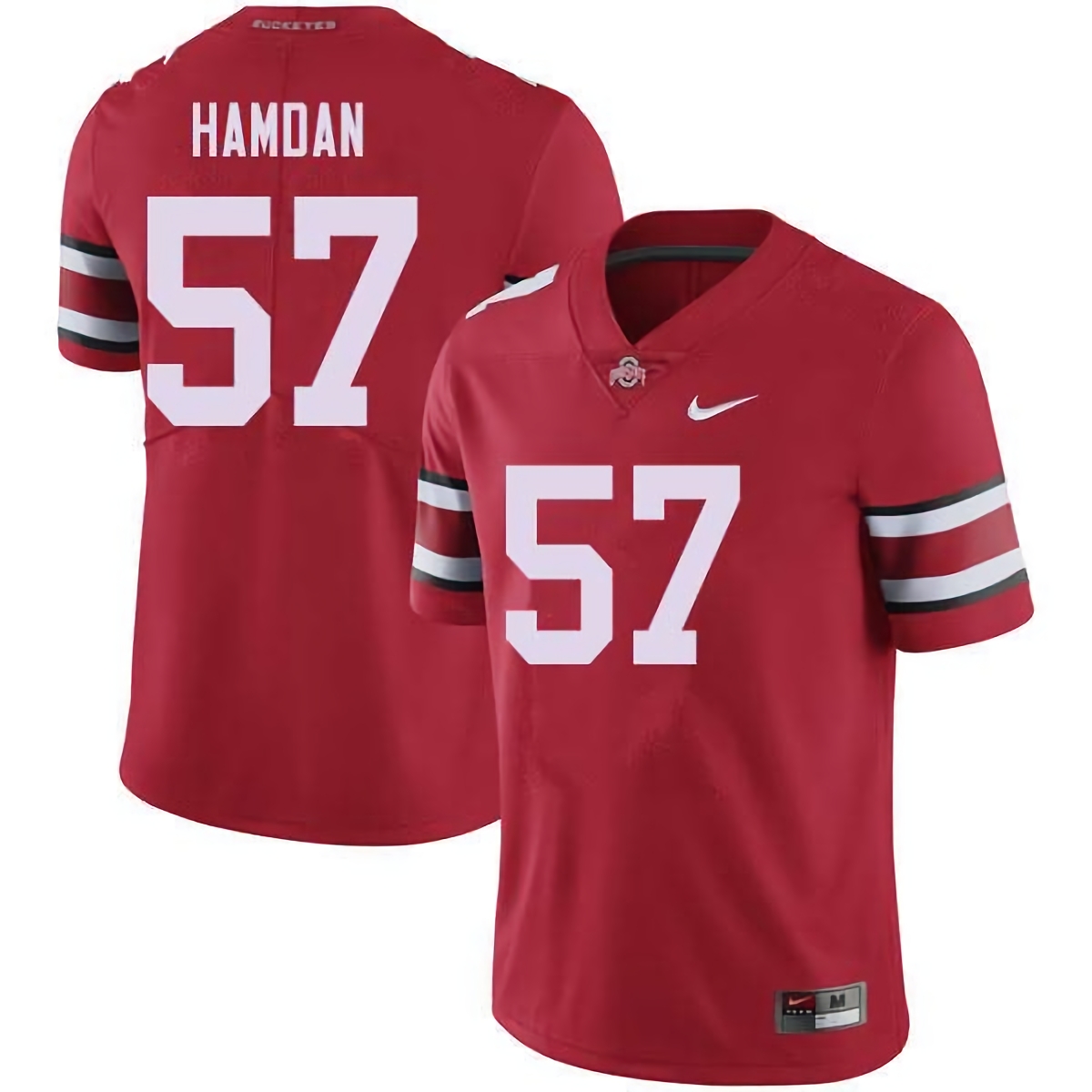 Zaid Hamdan Ohio State Buckeyes Men's NCAA #57 Nike Red College Stitched Football Jersey HWU8156HI